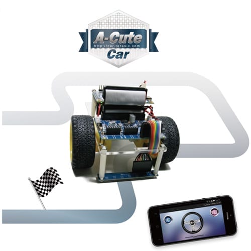 【A-Cute_Car】 A-Cute Car Robotic Kits三輪式機(jī)器人小車套件